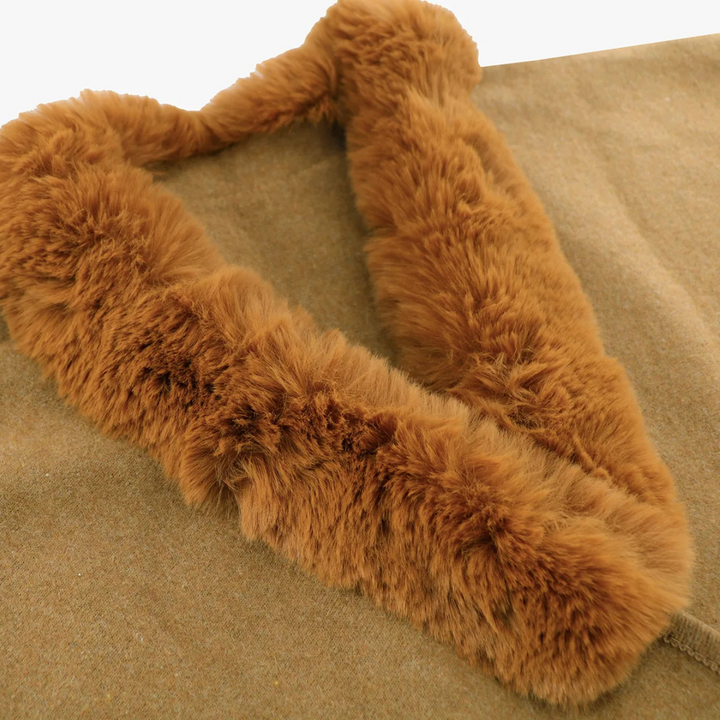 Isla Fierce Faux-fur Drape