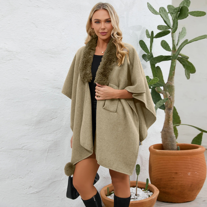 Isla Fierce Faux-fur Drape