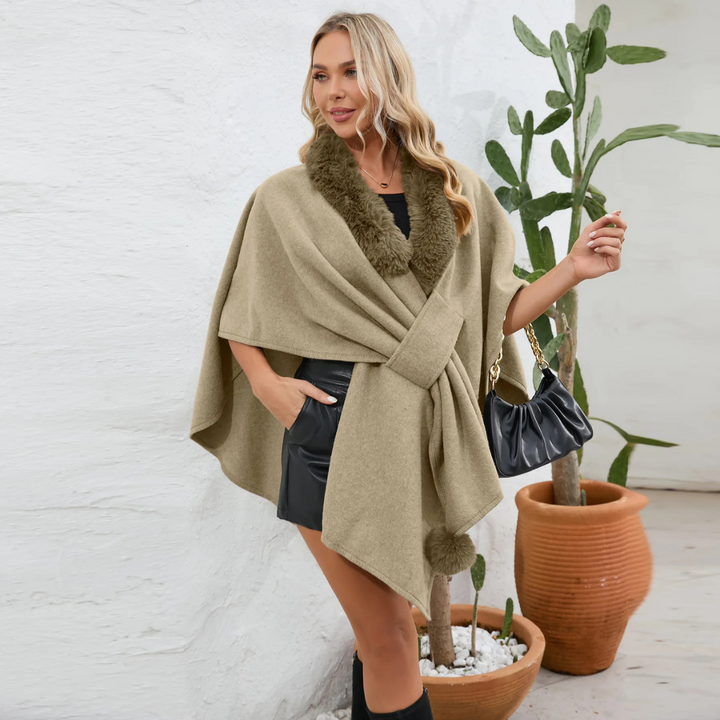 Isla Fierce Faux-fur Drape